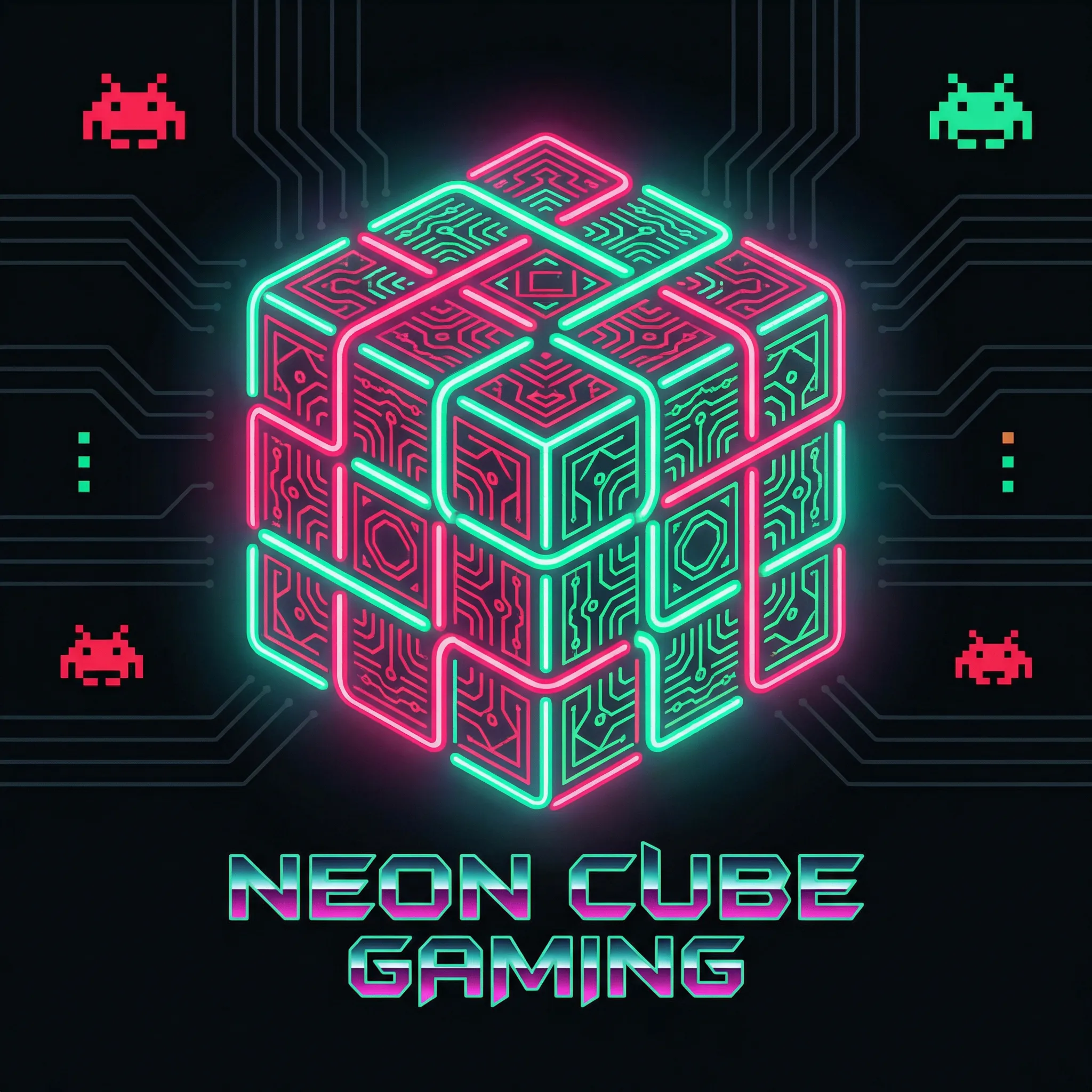 冰球突破 复古街机娱乐城标志